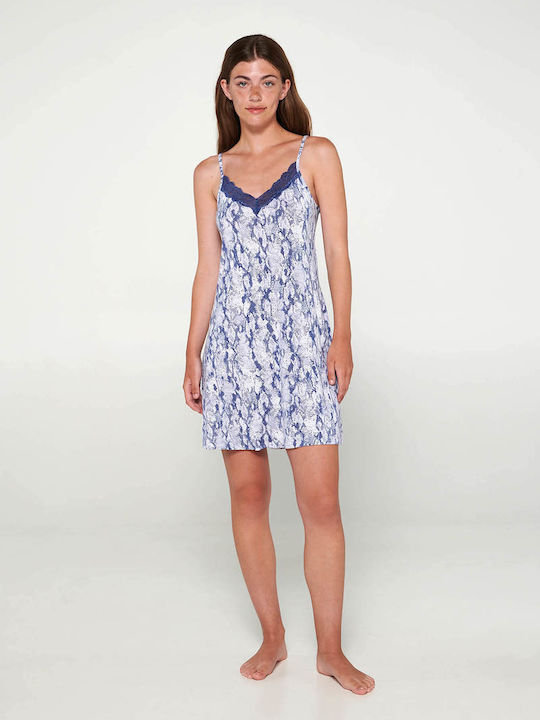 Vamp Summer Women's Nightdress Blue