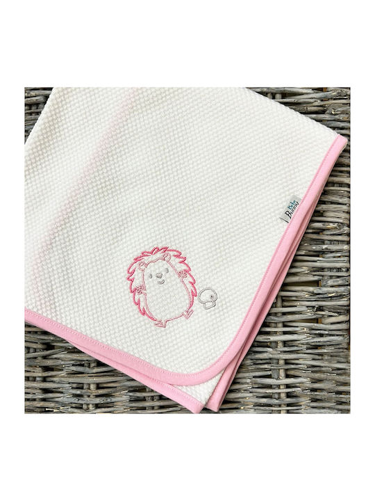 Bunny Bebe Swaddle Wrap White Pink