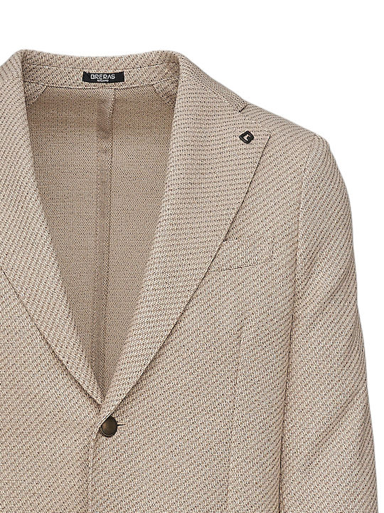 Breras Linen and Cotton Jacket Napolitj60 - Beige Napolitj60/corda