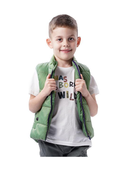 Plain Sleeveless Jacket for Boy - Maren 12-224117-1-5-etwn-maren