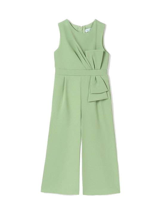 Abel & Lula Full Body Jumpsuit with Bow 24-05263-061 Green