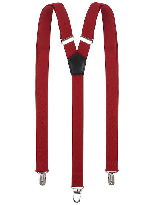 Elastic Braces Adjustable Bordeaux Synthetic Classic