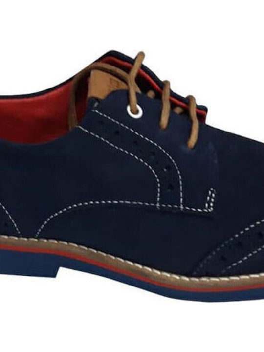 Mtng Blue Moccasin With Laces - Navy Blue - Mtng