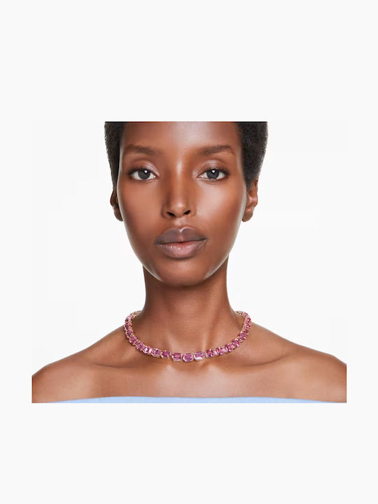 Swarovski Millenia Halskette Oktagon Schnitt Halskette mit Rosa Vergoldung Swarovski Millenia Halskette Oktagon Schnitt Halskette mit Rosa Vergoldung