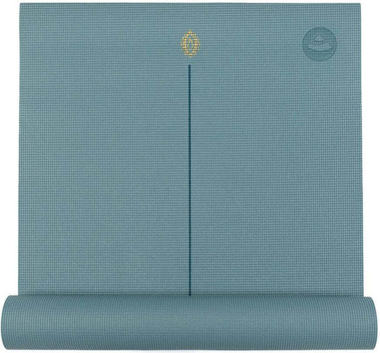 Bodhi Yoga Mat Leela with "hamsa" line - Light Blue 183 X 60 Cm, 4.5 Mm Weight: 1,4 Kg