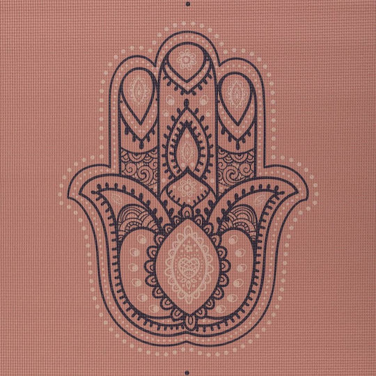 Bodhi Στρώμα Γιόγκα Leela Με Γραμμή “hamsa” - Rose Tan 183 X 60 Cm, 4.5 Mm Βάρος: 1,4 Kg