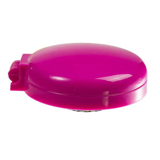 Pocket Mirror with Hairbrush Plastic Pocket Mirror Φ7cm In 6 Colors (1pcs)