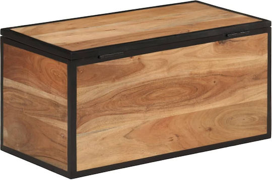 vidaXL Διακοσμητικό Μπαούλο Ξύλινο Καφέ 60x30x30εκ.
