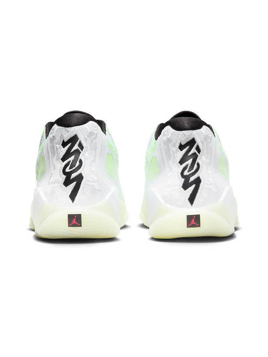 Zion 3 Low Basketball Shoes White / Black / Barely Volt