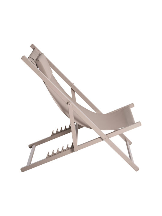 Professional Deckchair Fb95076.03 Aluminum & Textilene Champagne 59.5x102.5x94cm