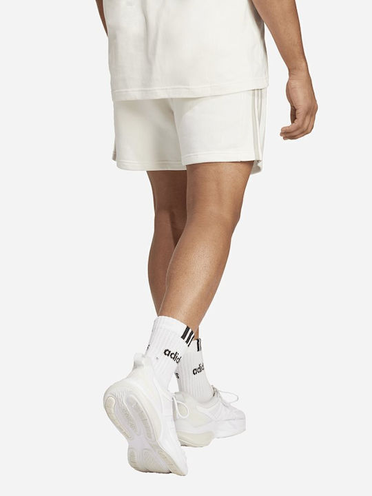 adidas Essentials French Terry 3-Stripes Σορτς Λευκό