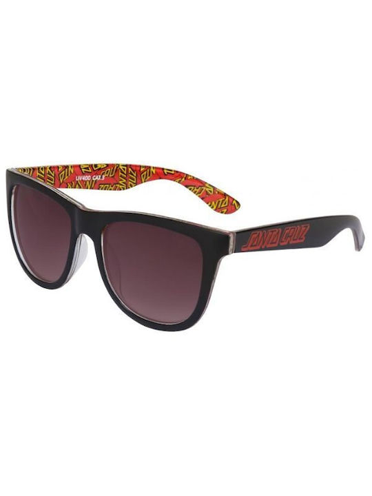 Ochelari de soare Classic Dot cu ramă din acetat negru și lentilă oglindă gradient negru I-001495