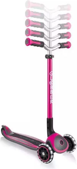 Globber Детски Ролери Сгъваеми Master Lights 3 Колела За 4+ Години Розови