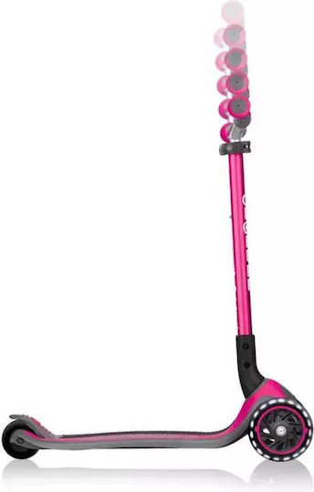 Globber Детски Ролери Сгъваеми Master Lights 3 Колела За 4+ Години Розови