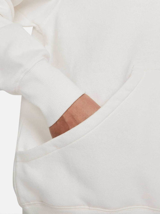 Nike Long-Sleeve Top W Nsw Phnx Flc Os Po Hoodie White Women
