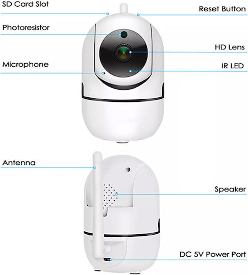 Denver IIC-172 IP Cameră de Supraveghere HD 720P cu Comunicare Bidirecțională