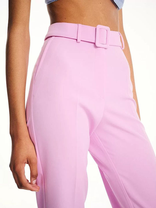 Women's Fabric Trousers Lilac