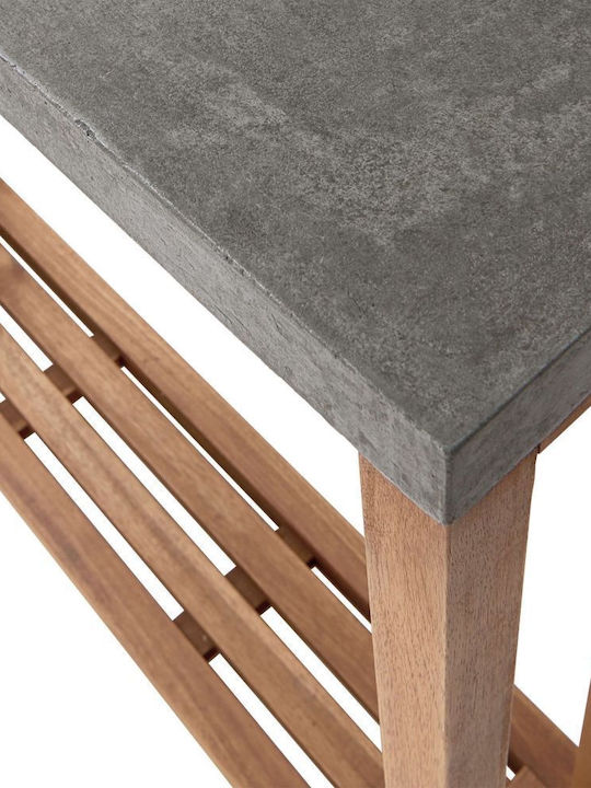 Concrete - Τραπέζι Κονσόλα Φυσικό Τσιμέντο Πλάτος 85 X Βάθος 20 X Ύψος 70 Cm