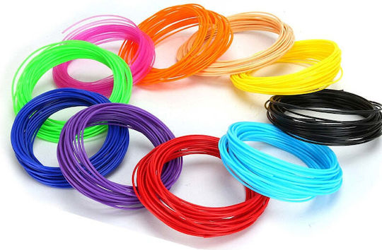 Set of threads/adhesives 10 X 5m For 3d Pencil, 50 Meters - Colorful