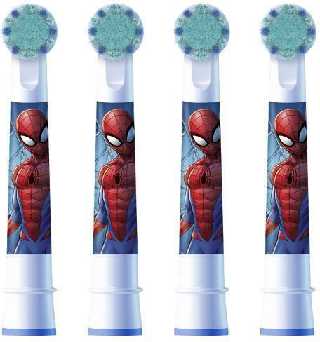 Oral-B Replacement Electric Toothbrush Brush Heads Spider-Man 4 Pieces for 3+ Years