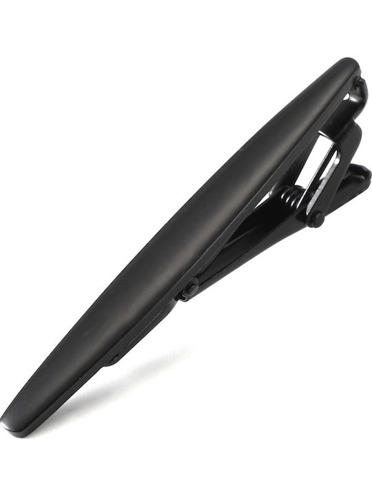 Legend Accessories Clip Γραβάτας από Ασήμι σε Μαύρο χρώμα