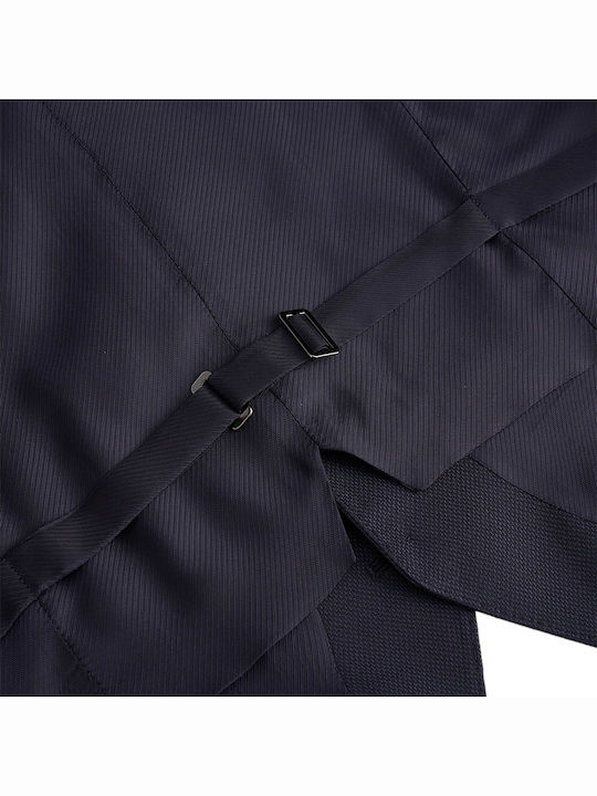 Men's Winter Suit with Vest Dark Blue