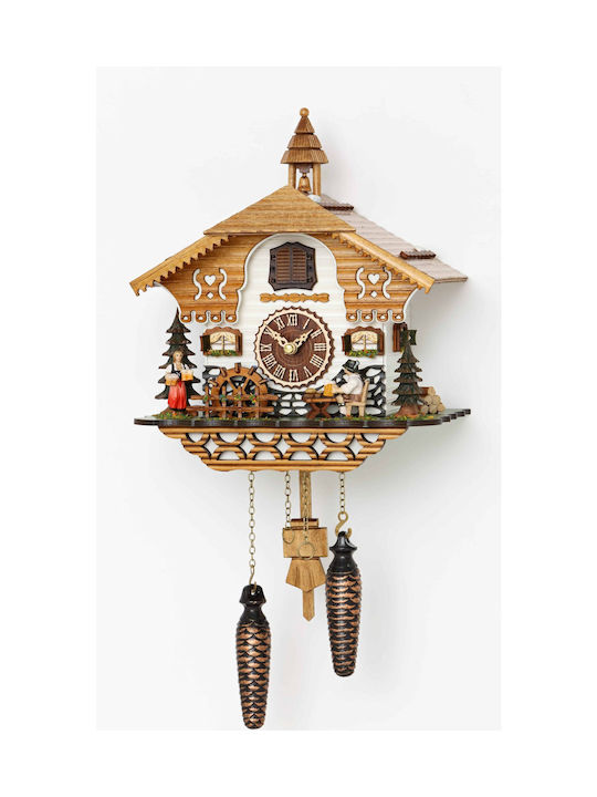 Cuckoo Clock With Water Mill Animation - Music