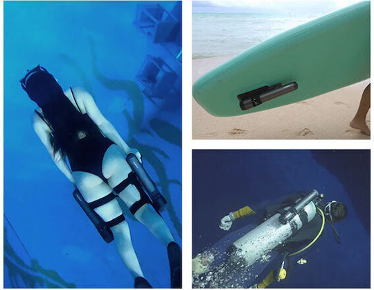 Waydoo Subnado Double FullPack by DJI Underwater Scooter With Maximum Speed 7km/h Battery Autonomy 60min And Weight 3kg