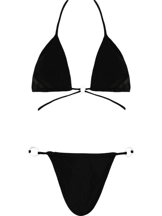 Set Bikini Τριγωνάκι Μαυρο