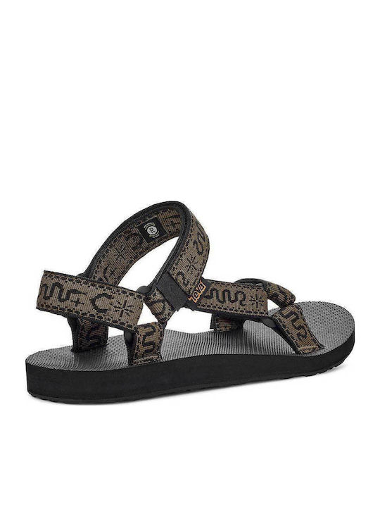 Herrensandalen Khaki/Black