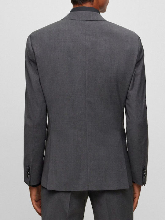 Boss Suit Jacket Slim Fit H-huge-mm-c-224 Grey