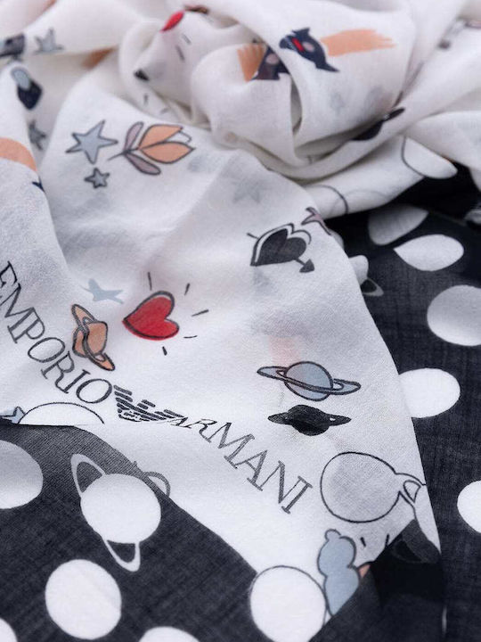 Emporio Armani Φουλάρι Μπλε/άσπρο 303030