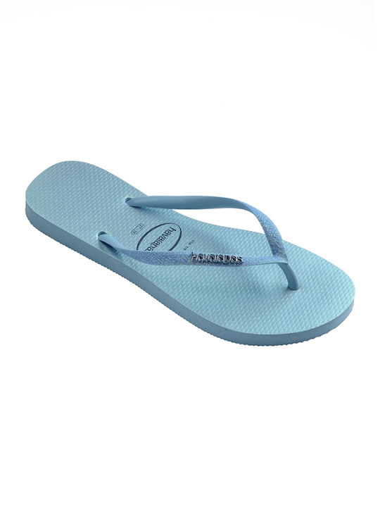 Havaianas Slim Glitter Iridescent Zehentrenner - Himmelblau 4148922