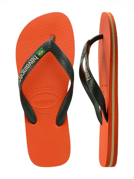 Slapi Bărbați Havaianas Brasil Logo Portocalii 4110850
