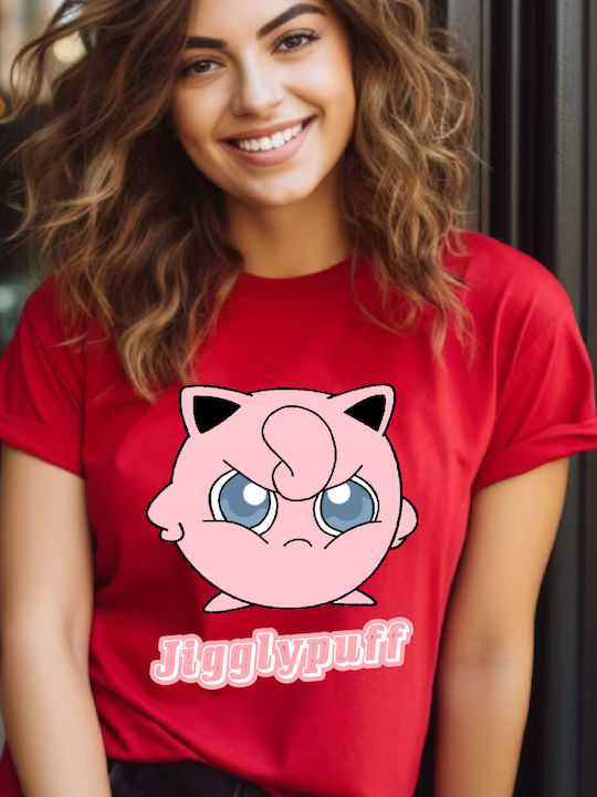 Fruit of the Loom Pokemon Jigglypuff Original T-shirt Pokemon Βαμβακερό Pokemon Jigglypuff Original