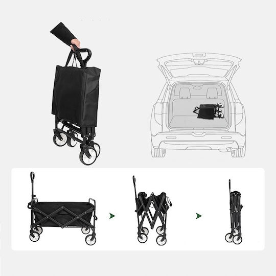 Cart 5 Inch Wheels Plaster Tourist Shopping Transportation Trailer L