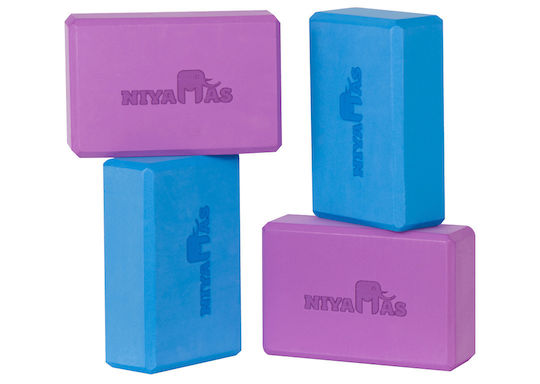 Niyamas Yoga Blocks Μωβ 2τμχ