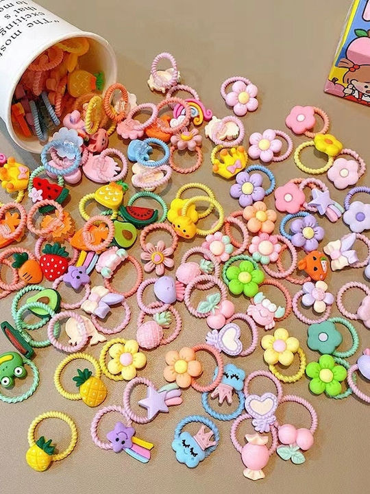 Set Kinderhaarklammern mit Haarspange Obst