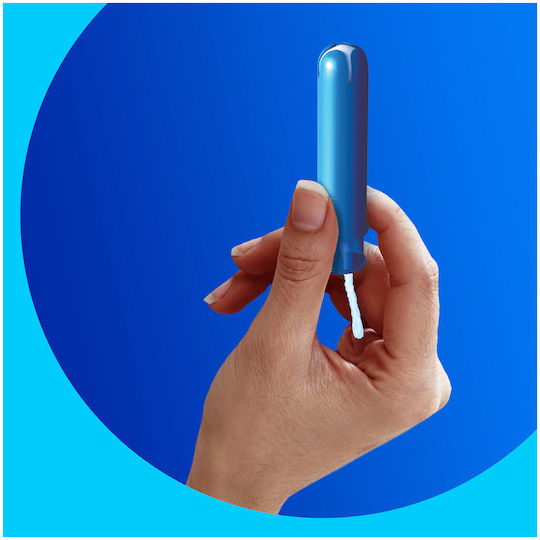 Tampoane Tampax Super Compak Pearl cu Aplicator pentru Flux Abundent 72 Bucăți [4 Pachete X 18 Bucăți]
