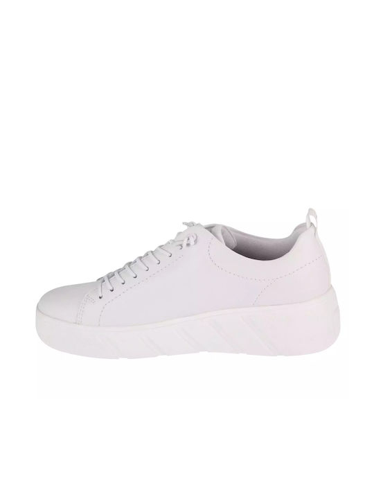 Rieker Women's Leather Oxford Shoes White