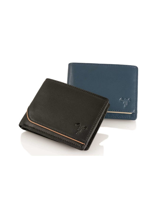 Kion Men's Leather Wallet Blue