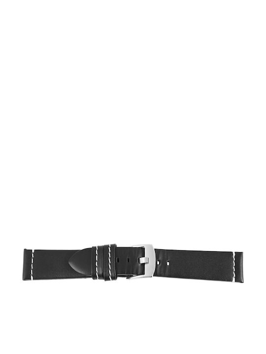 Steinmeister Δερμάτινο Λουράκι Μαύρο 20mm