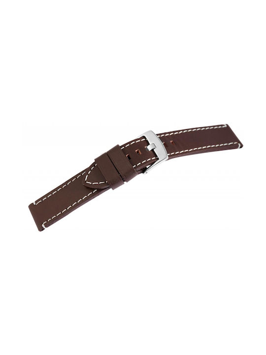 Steinmeister Δερμάτινο Λουράκι Καφέ 18mm