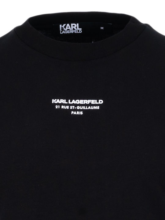 Karl Lagerfeld Men's Short Sleeve Blouse Black