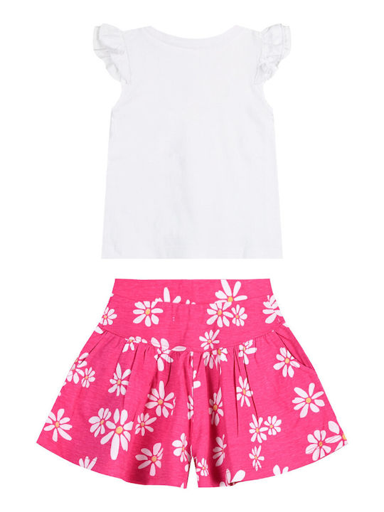 Energiers Kids Set with Shorts Summer 2pcs Fuchsia