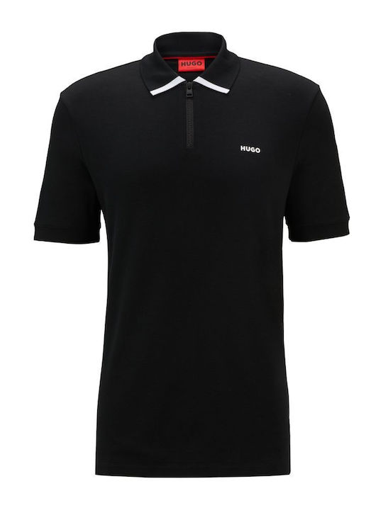 Hugo Boss Men's Athletic Short Sleeve Blouse Polo Black