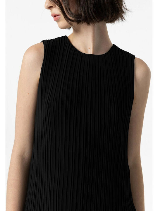 Women's Summer Blouse Sleeveless Black
