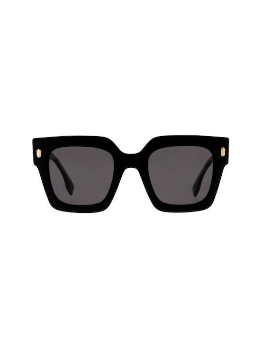 Fendi Women's Sunglasses with Black Plastic Frame and Black Lens - Main Image