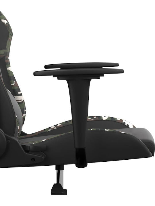 vidaXL 345433 Καρέκλα Gaming Δερματίνης με Ρυθμιζόμενα Μπράτσα Μαύρο / Παραλλαγή