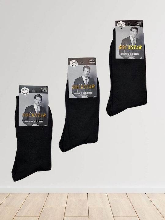 Esthisis Ανδρικές Κάλτσες Μαύρο 3Pack